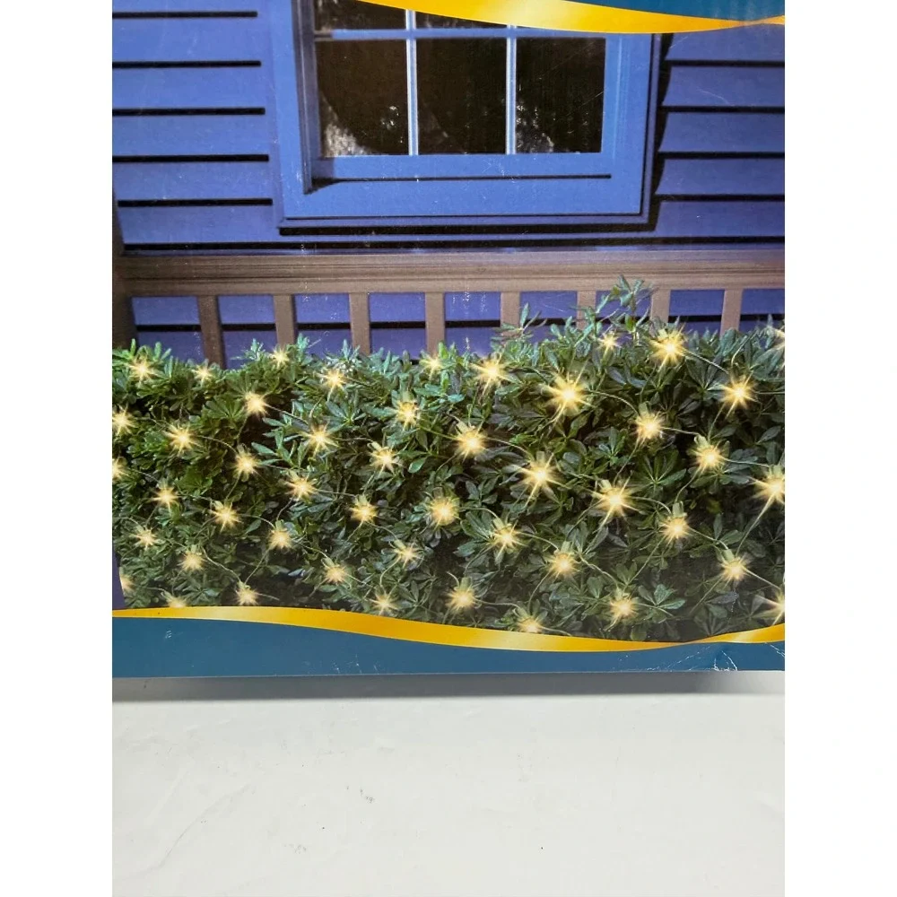 Holiday Time 150 Count Clear Net Light Set Green Wire Indoor Outdoor 6ft x 4ft